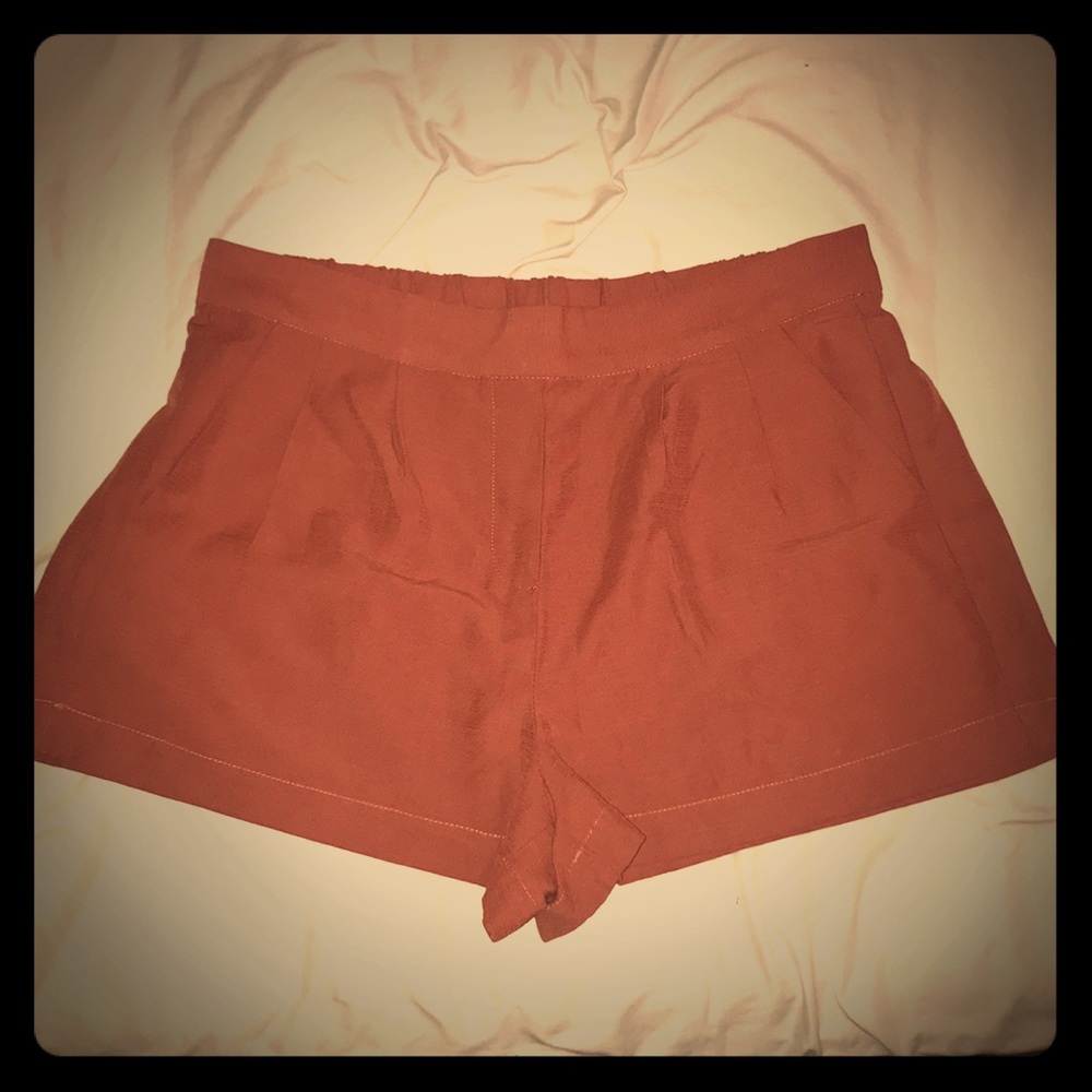 Forever21 rust stretchy shorts